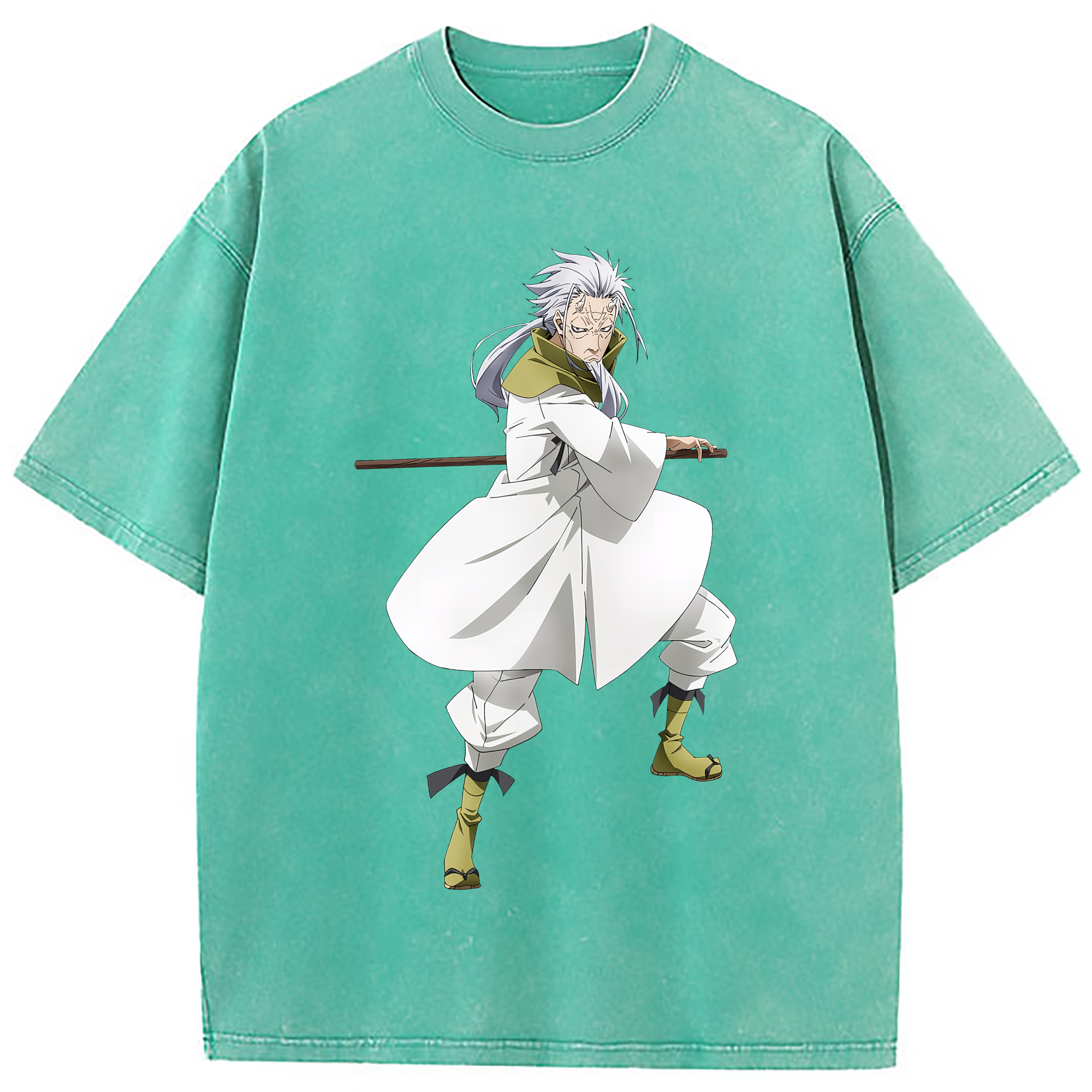 （画像用） 転スラ Regarding Reincarnated to Slime 綿100% ヴィンテージ風 半袖Tシャツ（フロントプリント）